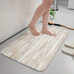 Wooden Pattern Kitchen Rug 40x50 Laundry Floor Mat