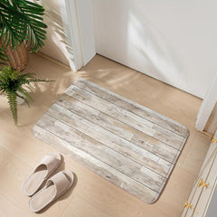 Wooden Pattern Kitchen Rug 40x50 Laundry Floor Mat