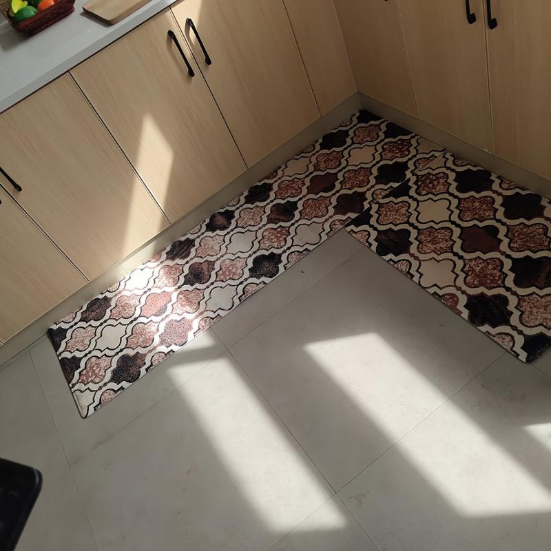 Moroccan Kitchen Rug Soft Memory Foam Absorbent Machine Washable Non Slip