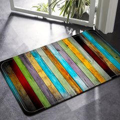 5D Printed Non Slip Bath Mat with Rubber Bottom for Living Room Kitchen Bathroom