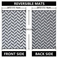 Outdoor Rug Carpet Patio RV Camping Non-slip Waterproof Reversible Portable Str