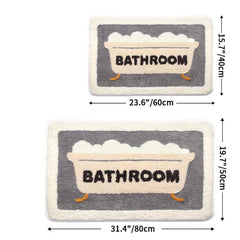 Toilet Floor Mat Absorbent Non slip Mat Bathroom Carpet