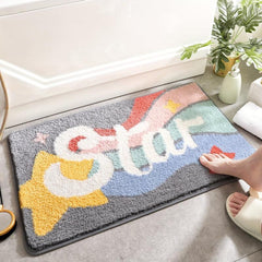 Toilet Floor Mat Absorbent Non slip Mat Bathroom Carpet