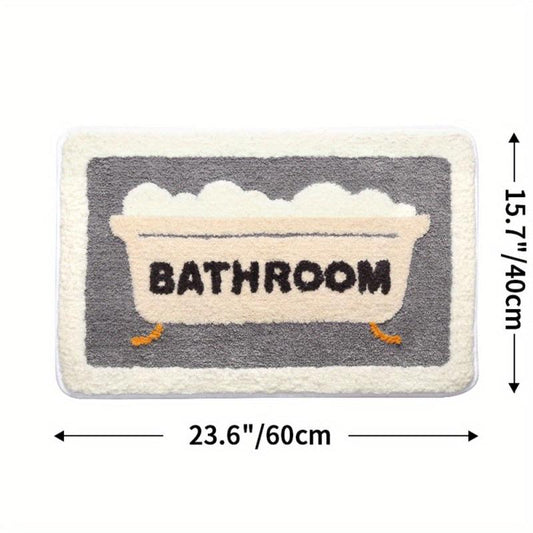 Toilet Floor Mat Absorbent Non slip Mat Bathroom Carpet