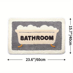 Toilet Floor Mat Absorbent Non slip Mat Bathroom Carpet