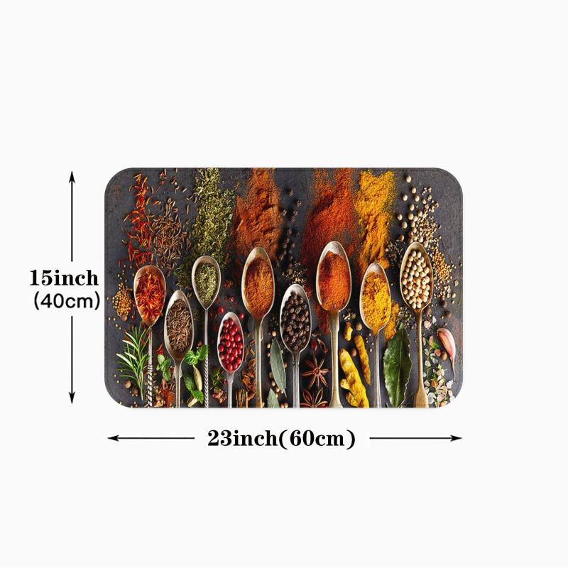 Non Slip Floor Mat for Kitchen and Bedroom 3D Digital Printing Washable