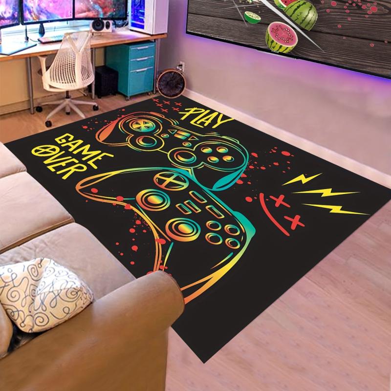 Non Slip Washable Decor Rug for Video Gamers