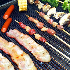 5pcs Set Grill Mesh Mat Non Stick BBQ Grill Mats Heavy Duty Reusable