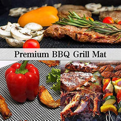 5pcs Set Grill Mesh Mat Non Stick BBQ Grill Mats Heavy Duty Reusable