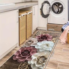 Modern Floral 2'X10' Runner Rugs Soft Laundry Room Rug Long Oriental Hallway Rug