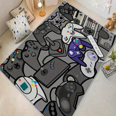 1pc Game Area Rug Living Room Mat Indoor Floor Mat Non slip Kitchen Floor Rug
