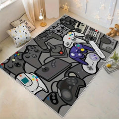 1pc Game Area Rug Living Room Mat Indoor Floor Mat Non slip Kitchen Floor Rug