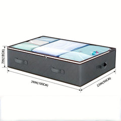Waterproof Underbed Storage Bag with Handles and Windows