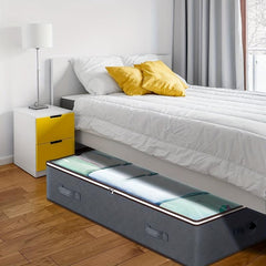 Waterproof Underbed Storage Bag with Handles and Windows