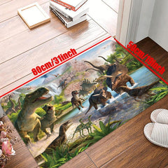 3D Dinosaur Printed Rug - Non Slip Soft and Durable Home Decoration