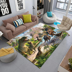 3D Dinosaur Printed Rug - Non Slip Soft and Durable Home Decoration