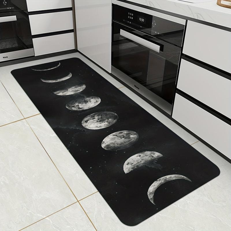 Anti-fatigue Kitchen Mat Non-slip Polyester Carpet Absorbent Bath Mat