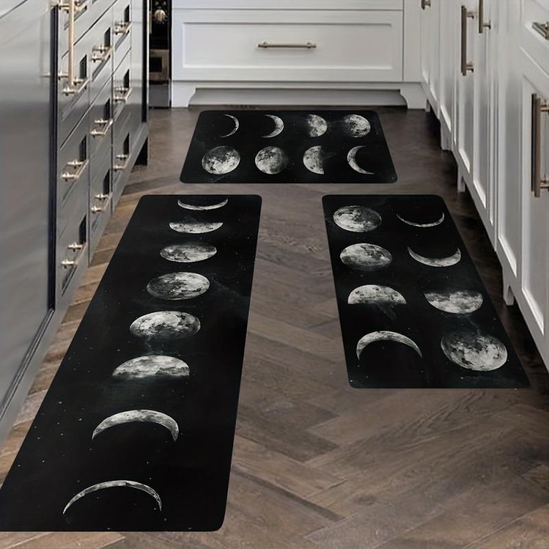 Anti-fatigue Kitchen Mat Non-slip Polyester Carpet Absorbent Bath Mat