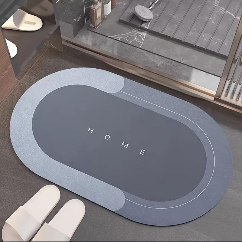 Soft Diatom Mud Bath Mat Non Slip Water Absorbent Quick Dry