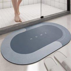 Soft Diatom Mud Bath Mat Non Slip Water Absorbent Quick Dry