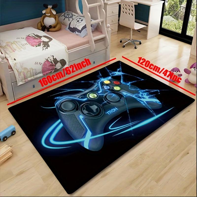 Game Area Rug 3D Gamer Carpet Machine Washable Living Room Decor