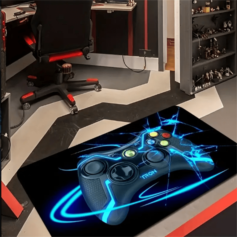 Game Area Rug 3D Gamer Carpet Machine Washable Living Room Decor