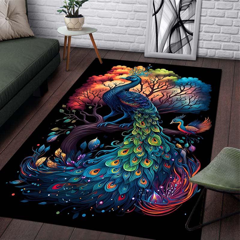 Non Slip Gaming Room Rug 63x47in