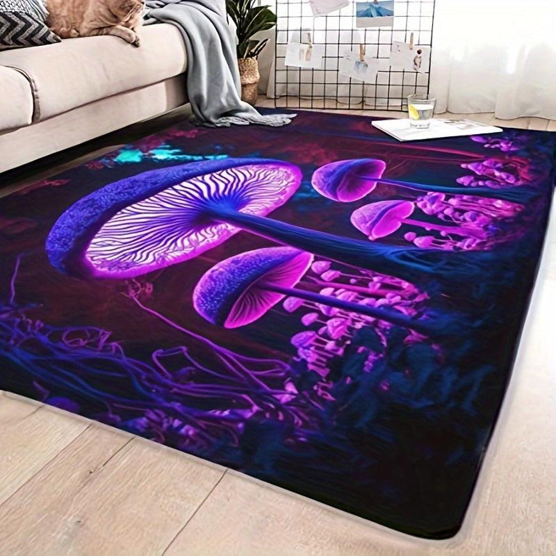 Soft Shaggy Floor Carpet Mushroom Home Decor Area Rugs