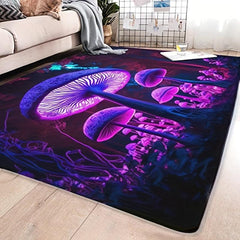 Soft Shaggy Floor Carpet Mushroom Home Decor Area Rugs