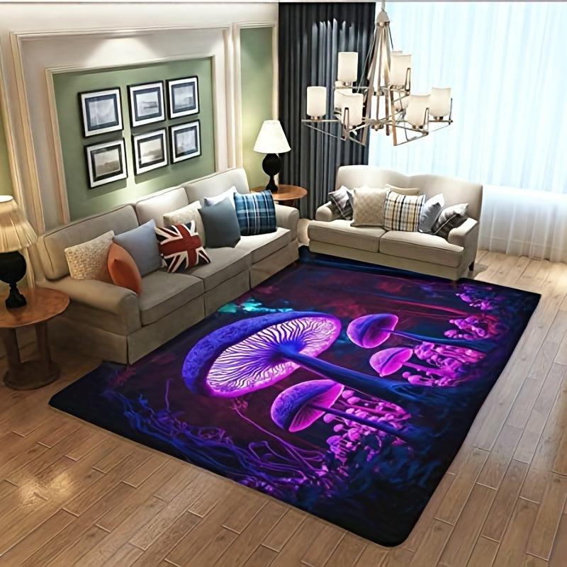 Soft Shaggy Floor Carpet Mushroom Home Decor Area Rugs