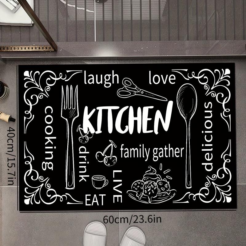 Soft Anti Fatigue Area Rug Non Slip Cushioned Kitchen Rug