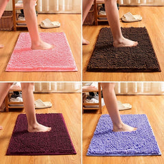 Ultra Absorbent Chenille Indoor Doormat Anti-slip Backing