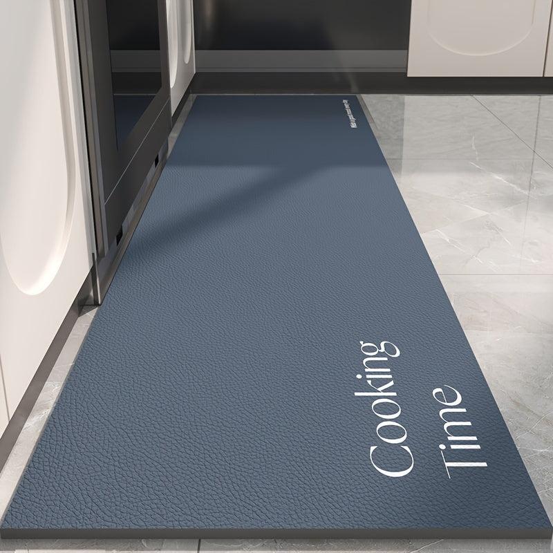 Waterproof Leather Kitchen Rug Stain Resistant Floor Mat