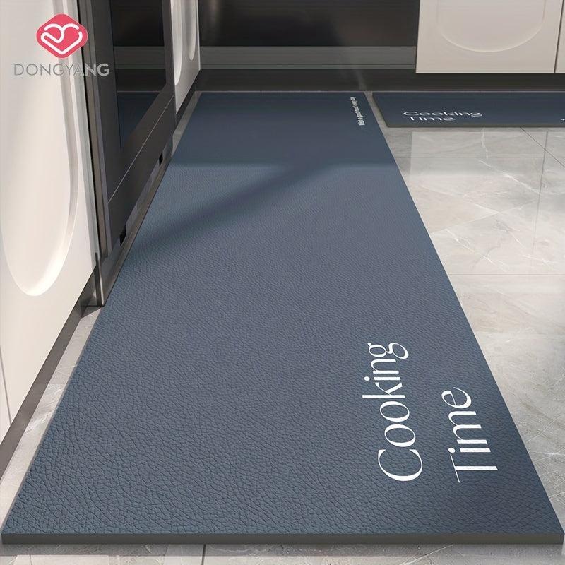Waterproof Leather Kitchen Rug Stain Resistant Floor Mat
