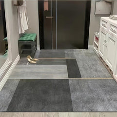 Large Nordic Area Rug Modern Geometric Velvet Carpet Non-slip Soft Polyester Mat
