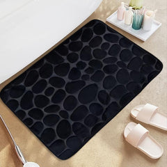 Stone Pattern Bathroom Absorbent Non-slip Floor Mat