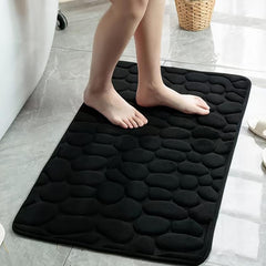 Stone Pattern Bathroom Absorbent Non-slip Floor Mat