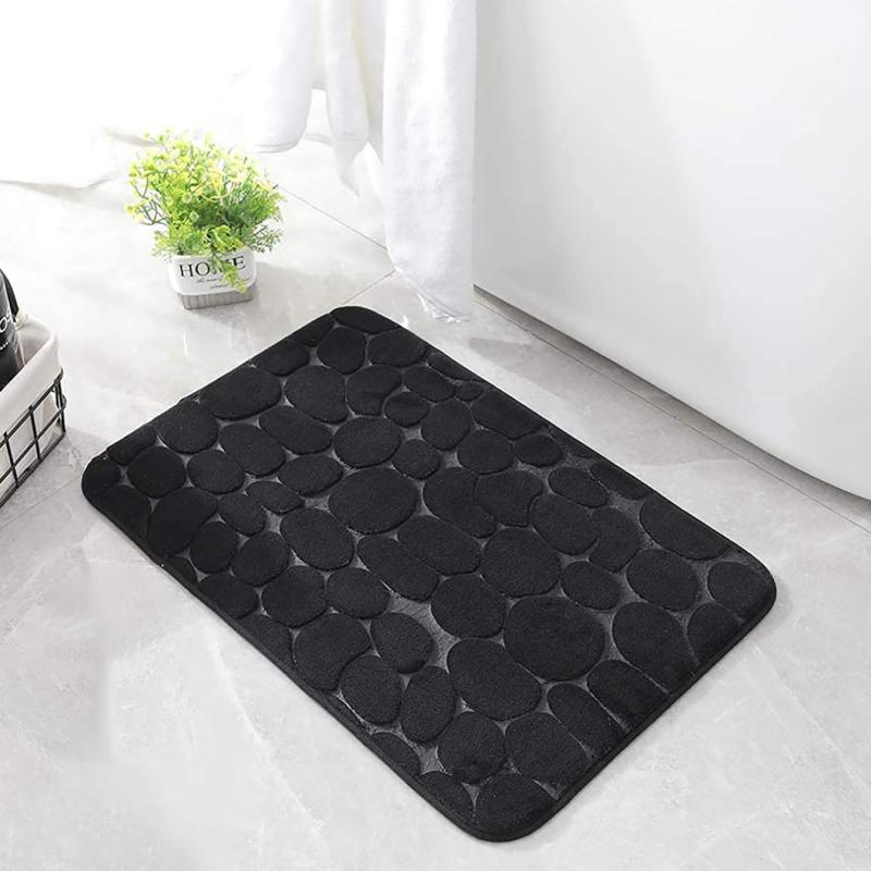 Stone Pattern Bathroom Absorbent Non-slip Floor Mat