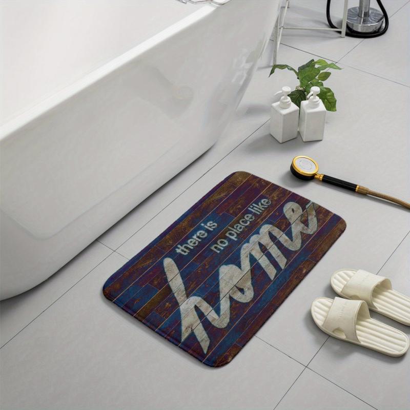 Vintage Style Printed Doorway Kitchen Bathroom Toilet Non-slip Absorbent Wear-re