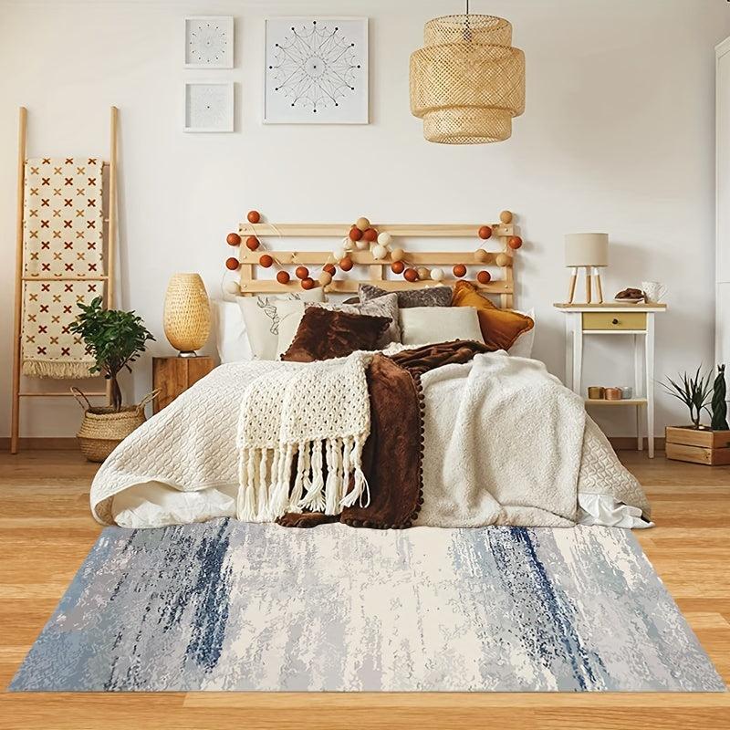 Large Soft Abstract Area Rug Anti fatigue Shaggy Floor Carpet
