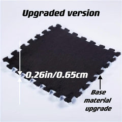 12pcs Plush Puzzle Foam Floor Mat Splicing Carpet Anti-fall Bedside Mat