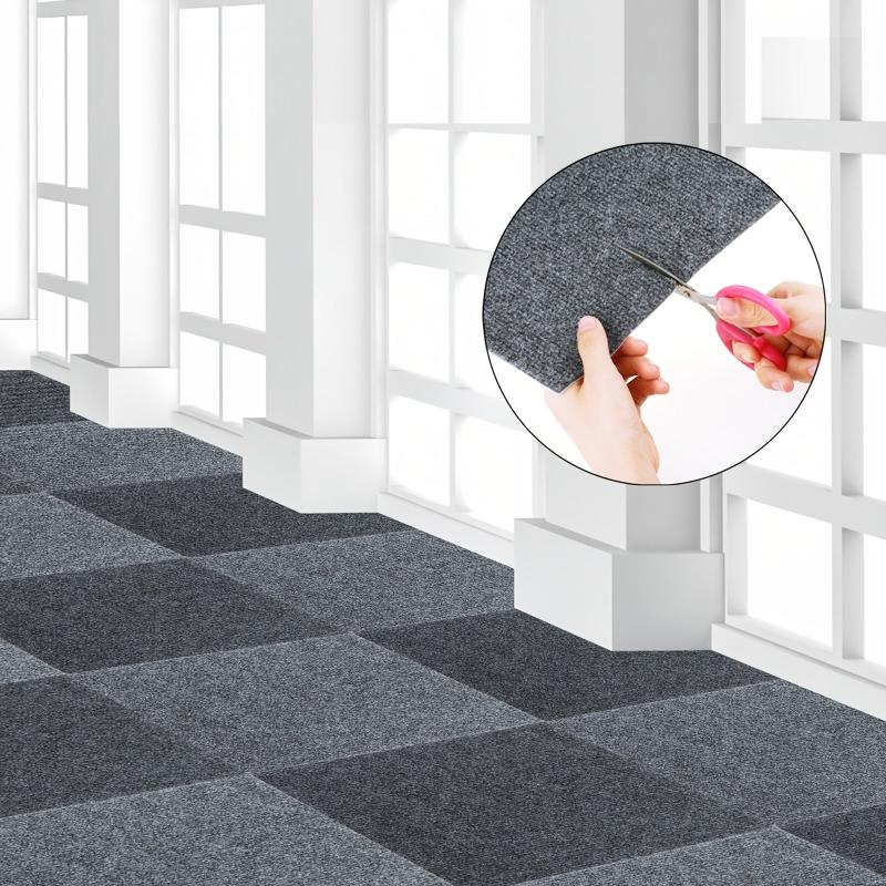 30x30cm Carpet Floor Tiles Adhesive Stickers Washable DIY Home Decor