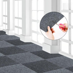 30x30cm Carpet Floor Tiles Adhesive Stickers Washable DIY Home Decor
