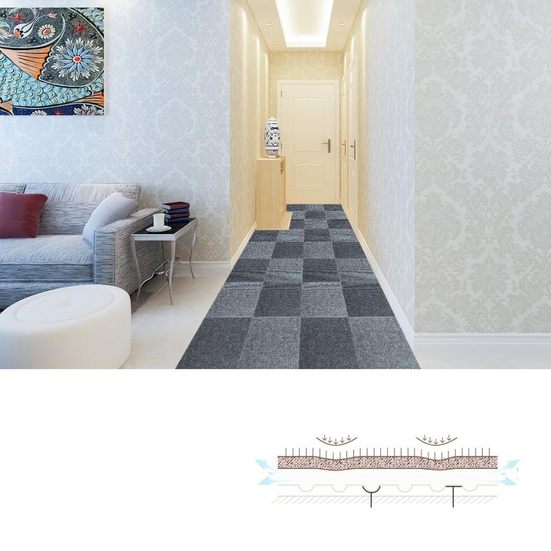 30x30cm Carpet Floor Tiles Adhesive Stickers Washable DIY Home Decor