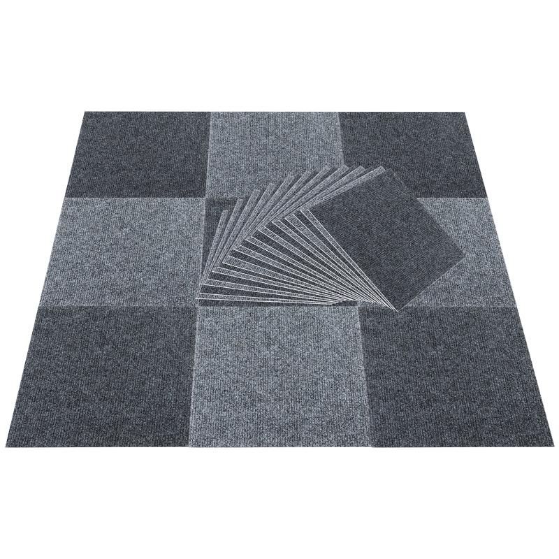 30x30cm Carpet Floor Tiles Adhesive Stickers Washable DIY Home Decor
