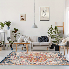 American Style Large Carpet Boho Farmhouse Area Rug Soft Non