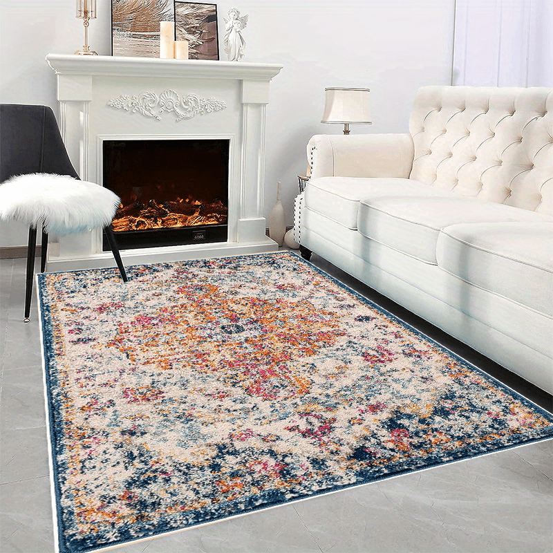 American Style Large Carpet Boho Farmhouse Area Rug Soft Non