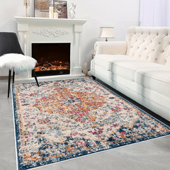 American Style Large Carpet Boho Farmhouse Area Rug Soft Non