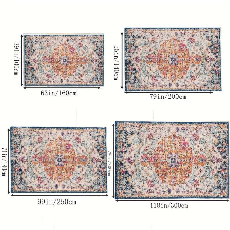 American Style Large Carpet Boho Farmhouse Area Rug Soft Non