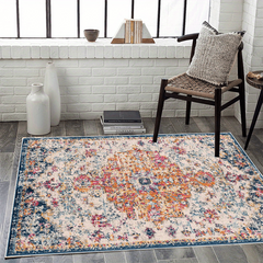 American Style Large Carpet Boho Farmhouse Area Rug Soft Non